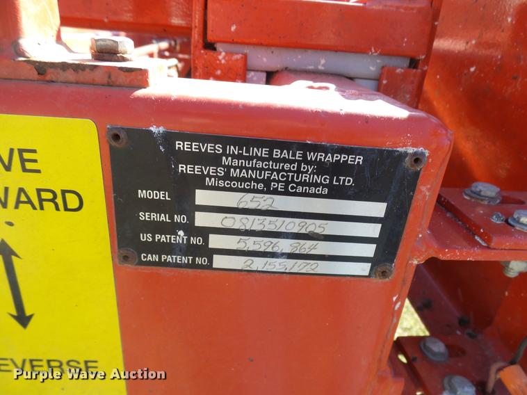 image for item AV9854 2007 Reeves 652 self-propelled in-line bale wrapper