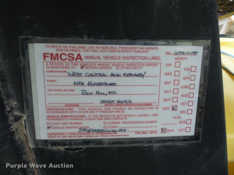 image for item BG9539 1997 Willten sprayer trailer