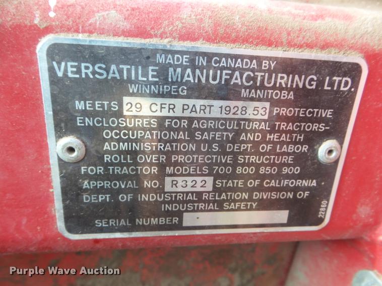 image for item DA5062 1975 Versatile 800 4WD tractor