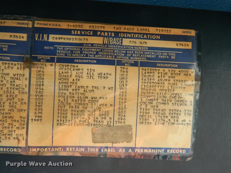 image for item DA5068 1979 Chevrolet Bison Double-O 92 semi truck