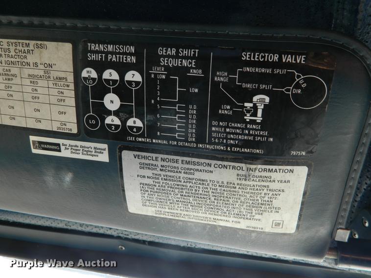 image for item DA5068 1979 Chevrolet Bison Double-O 92 semi truck