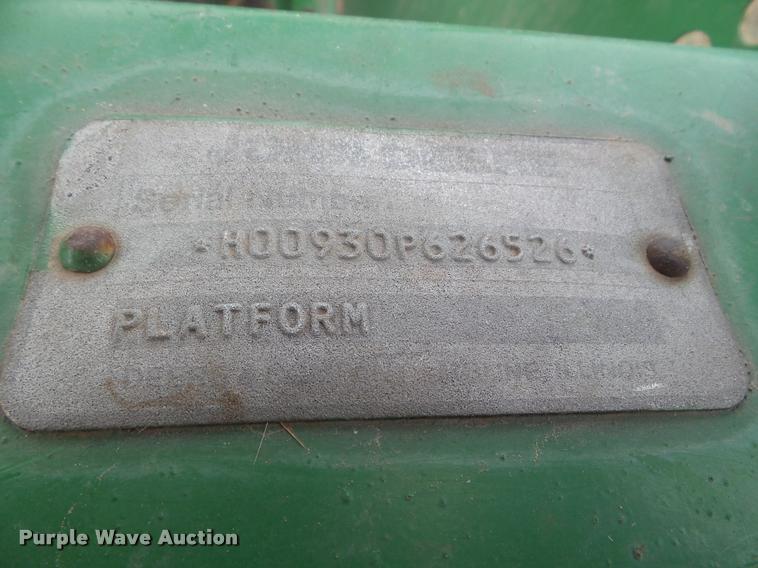 image for item DA5070 1988 John Deere 930 rigid head