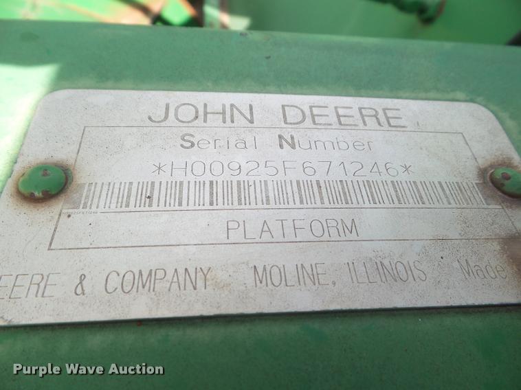 image for item DA5074 John Deere 925 flex head