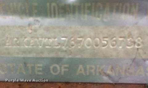 image for item DB0789 1977 shop built trailer