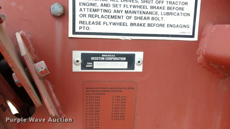 image for item DB0796 Hesston 4900 large square baler