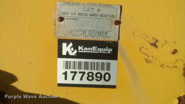 image for item DB0825 1957 Caterpillar motor grader