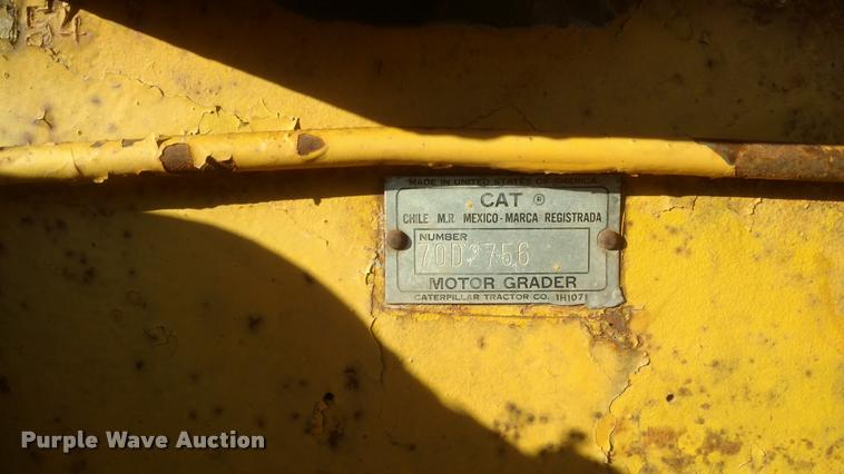 image for item DB0825 1957 Caterpillar motor grader