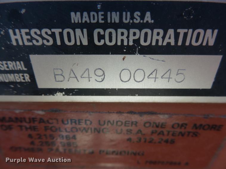 image for item DB1779 1993 AGCO Hesston 4900 large square baler