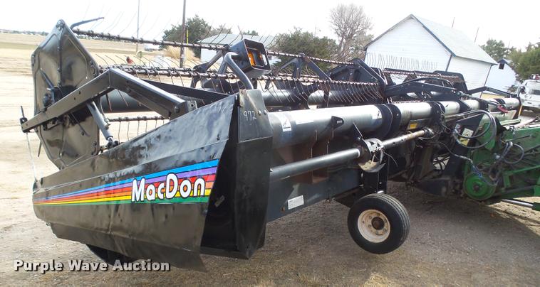 image for item DB1780 1999 MacDon 972 draper head