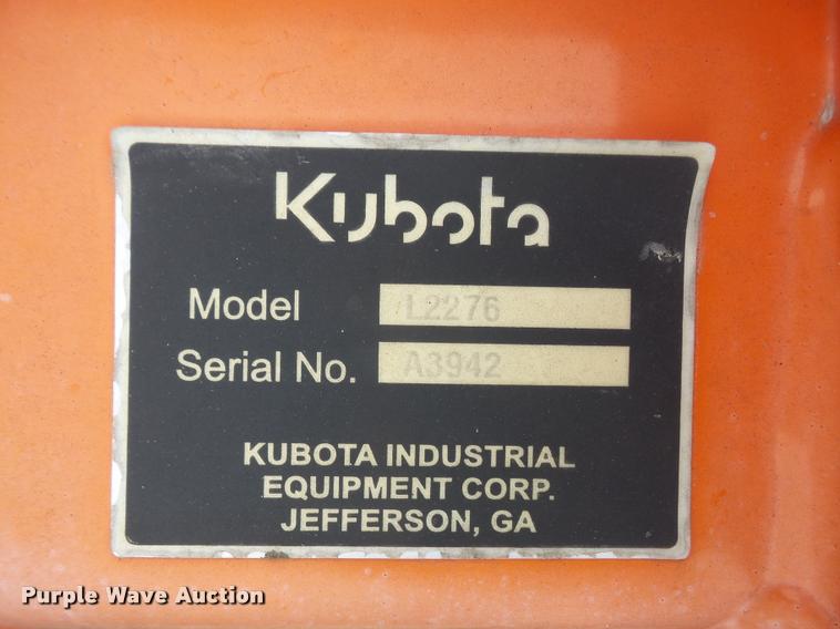 image for item DB2787 2012 Kubota L2276 loader bucket