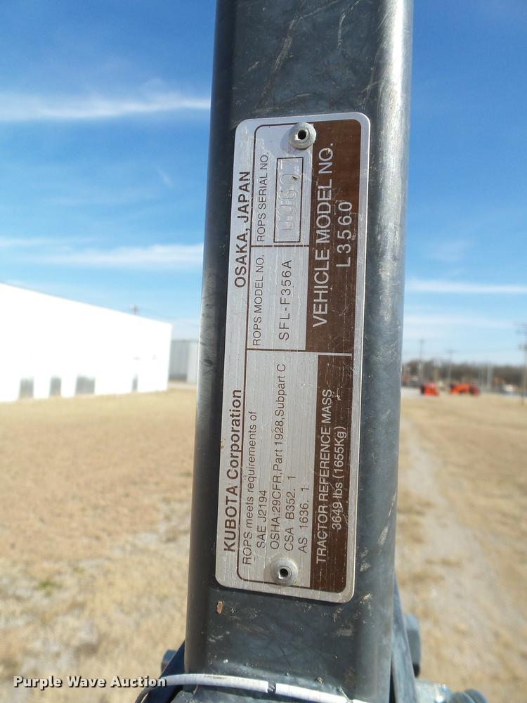 image for item DB4632 2013 Kubota L3560 HST MFWD tractor