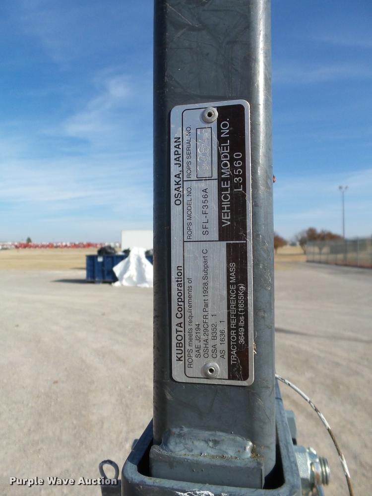 image for item DB4633 2013 Kubota L3560 HST MFWD tractor