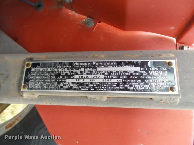 image for item DF9068 Massey-Ferguson 1030 Series 2963 tractor