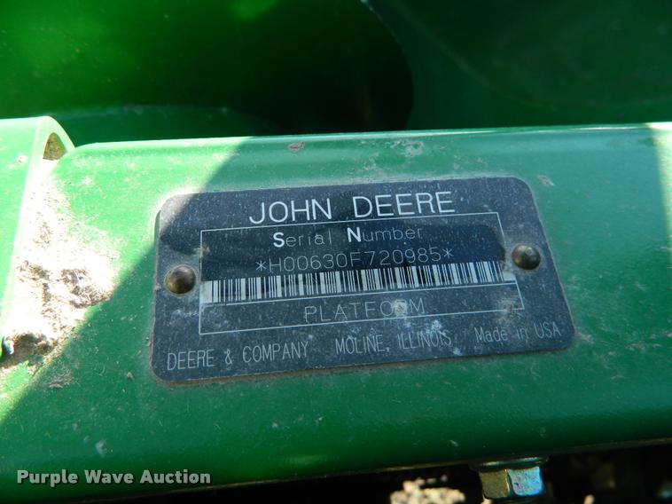 image for item J5024 2007 John Deere 630F Hydraflex flex head