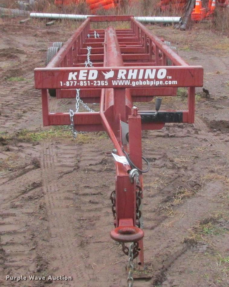 image for item K6196 Red Rhino hay trailer