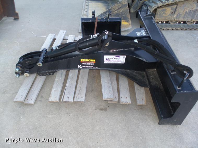 image for item L4192 2014 Erskine skid steer backhoe attachment