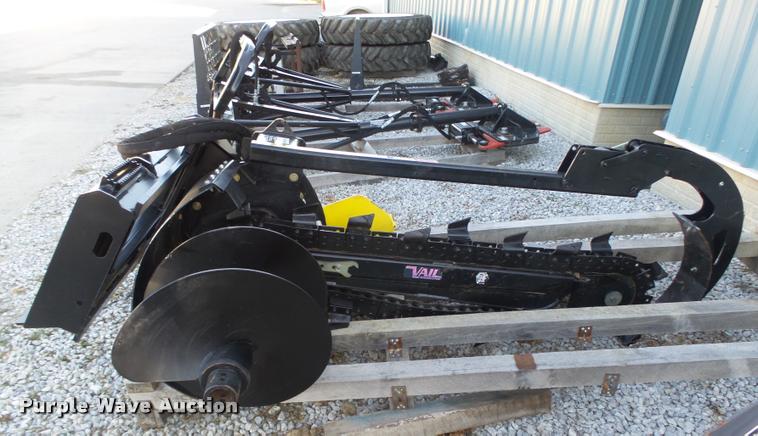 image for item L4193 2015 Vail VXD1200 skid steer trencher attachment