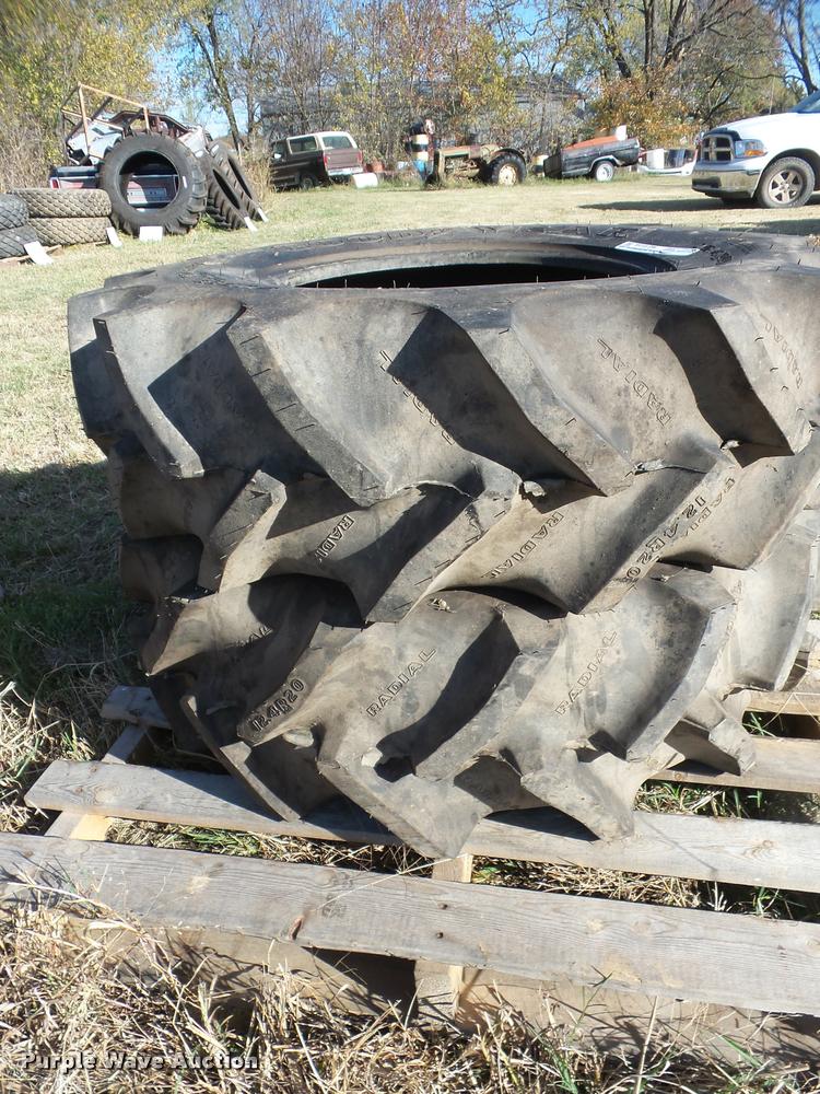 image for item AG9115 (2) Goodyear 12.4R20 tires