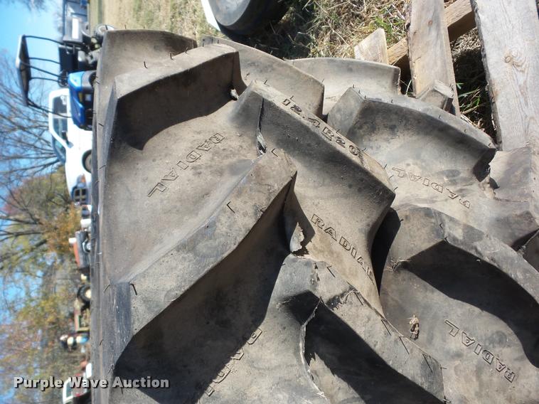 image for item AG9115 (2) Goodyear 12.4R20 tires