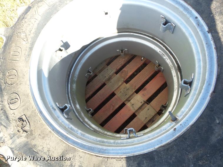 image for item AG9116 (2) Goodyear 14.9-28 ag tires and wheels