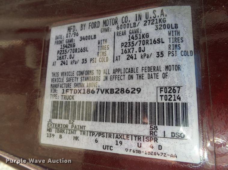 image for item AL9092 1997 Ford F150 SuperCab pickup truck