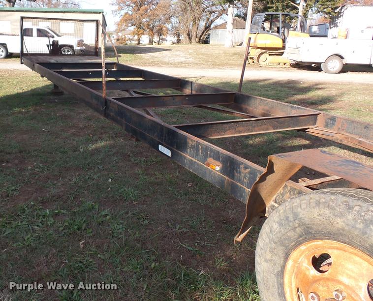 image for item AX9041 Shop built hay trailer