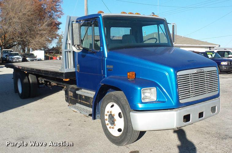 image for item AX9047 2002 Freightliner FL60 flatbed truck