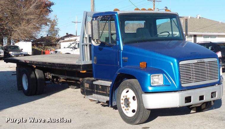 image for item AX9047 2002 Freightliner FL60 flatbed truck