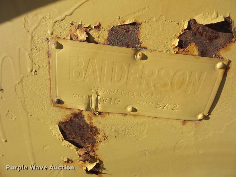 image for item BG9580 Balderson V10 V snow plow