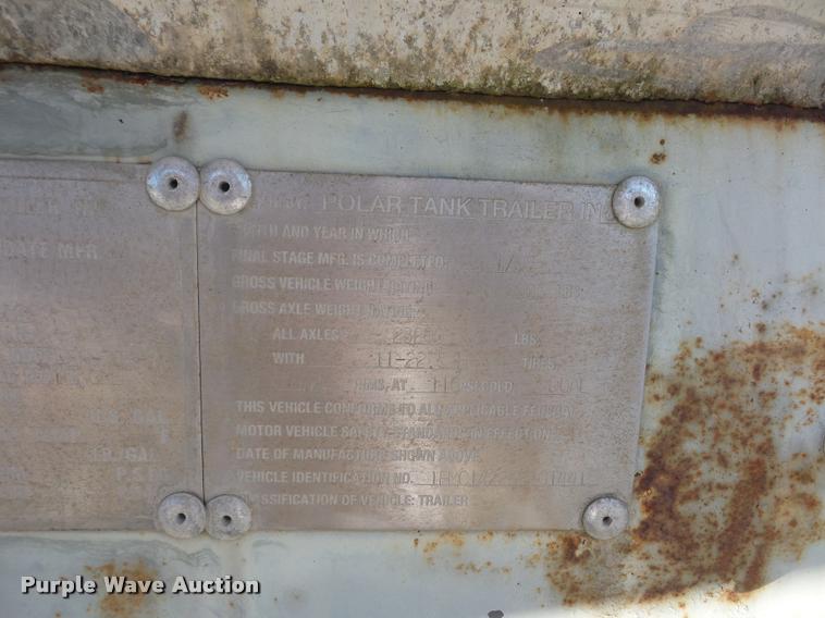 image for item BG9584 1995 Polar tank trailer