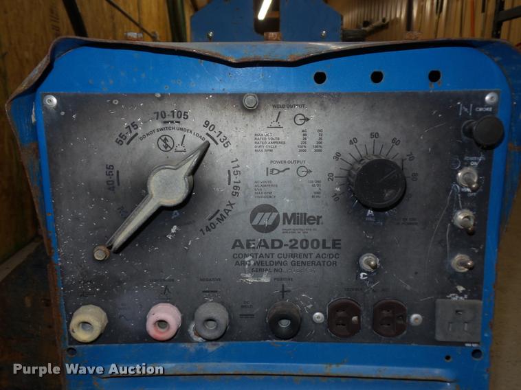 image for item BG9586 Miller AEAD-200LE welder