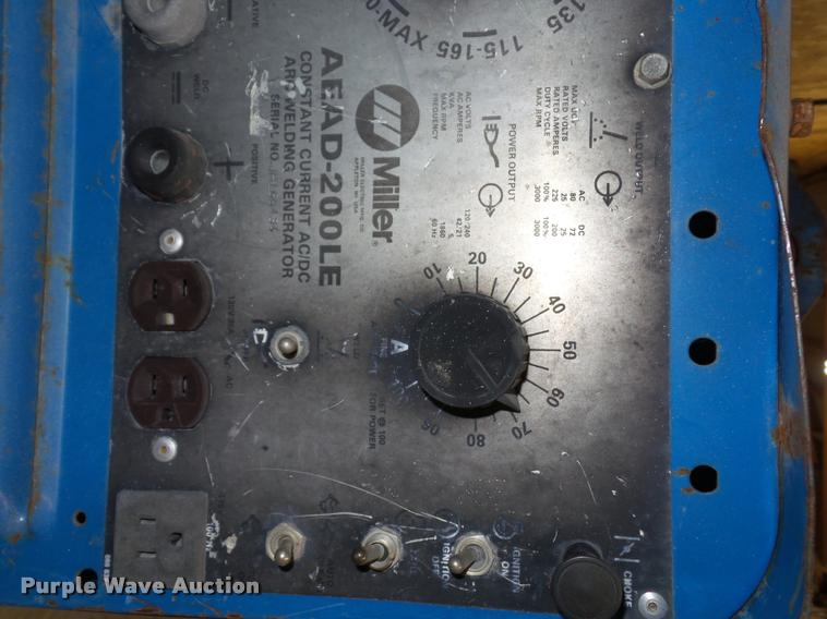 image for item BG9586 Miller AEAD-200LE welder