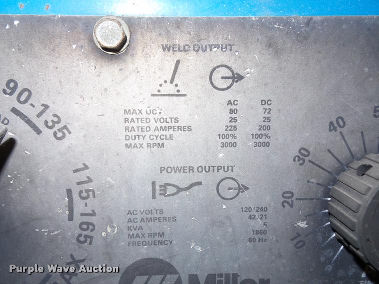 image for item BG9586 Miller AEAD-200LE welder