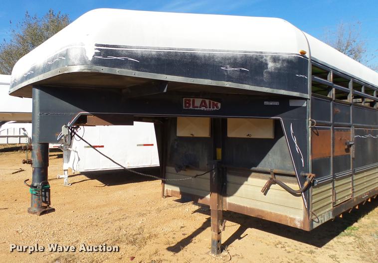 image for item BM9571 1990 Blair livestock trailer