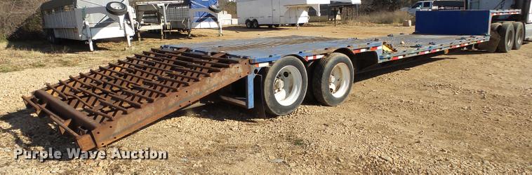 image for item BM9572 1997 Clark CPDFRT-97 double drop deck trailer