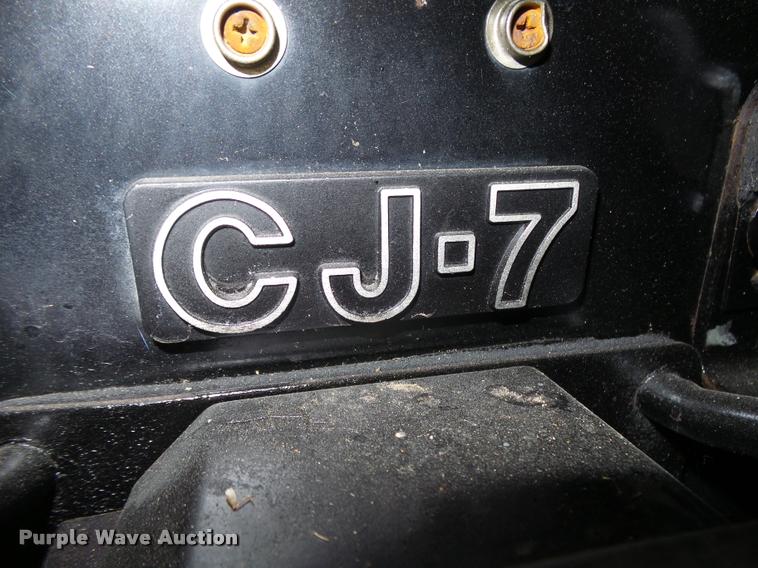 image for item BM9575 1985 Jeep CJ7 SUV