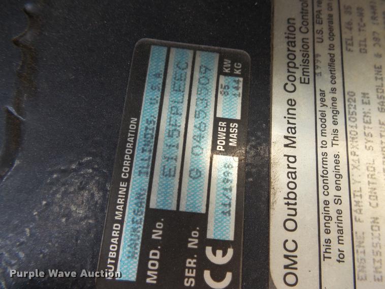 image for item BM9576 1999 Ranger R73 boat