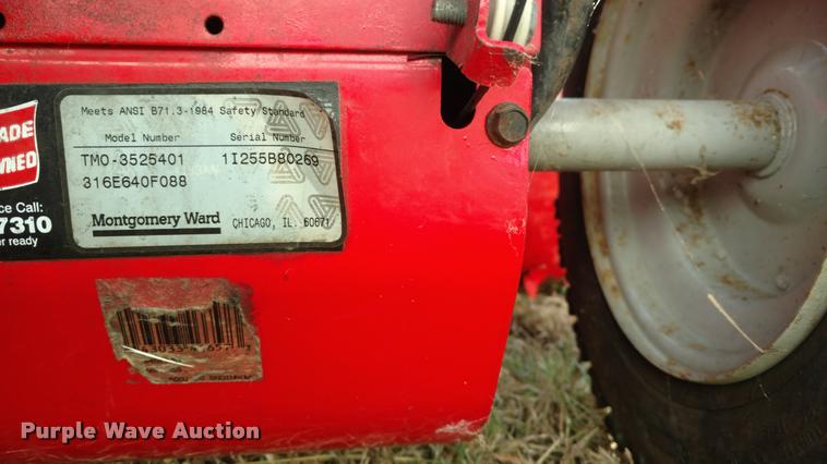 image for item BU9871 MTD Yard Machines snow blower