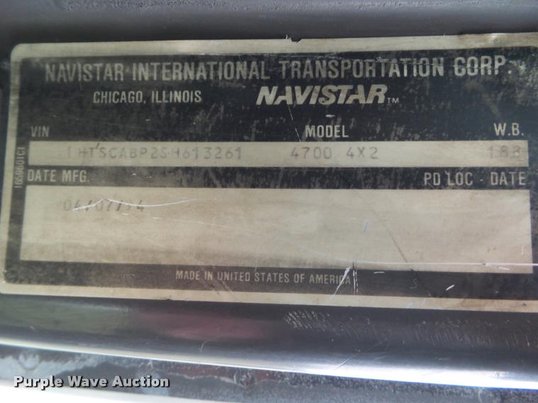 image for item BZ9951 1995 International 4700 bucket truck