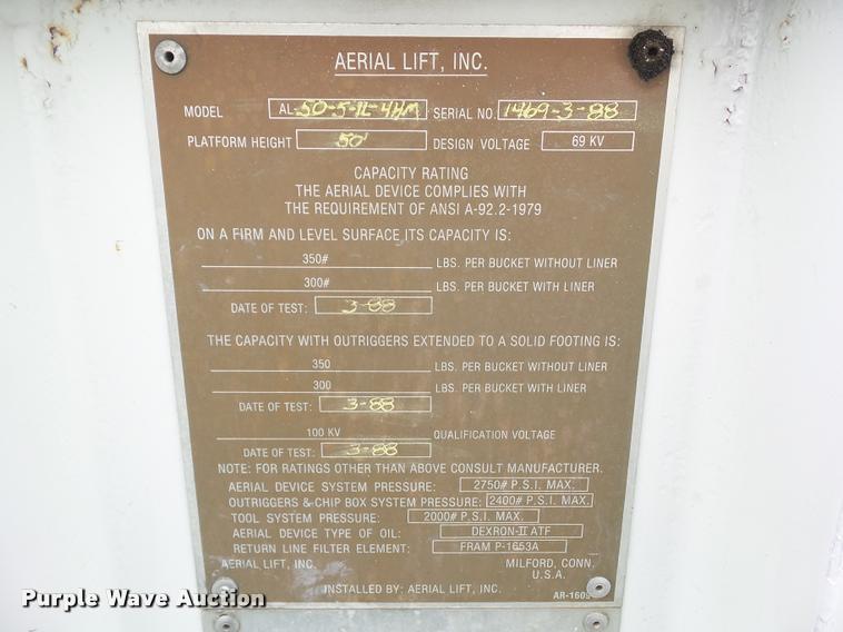 image for item BZ9951 1995 International 4700 bucket truck