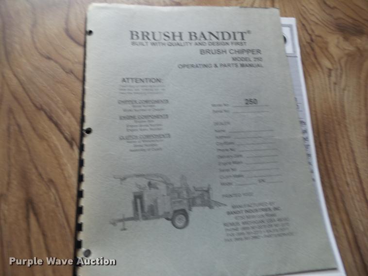 image for item BZ9952 1995 Brush Bandit 250 chipper