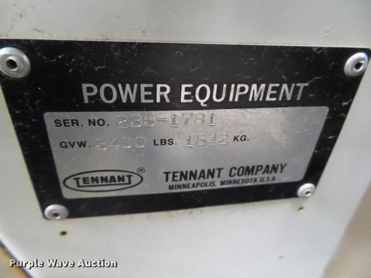 image for item BZ9971 Tennant 235 sweeper