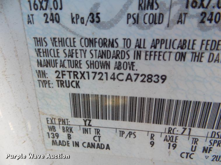 image for item DA5109 2004 Ford F150 SuperCab pickup truck