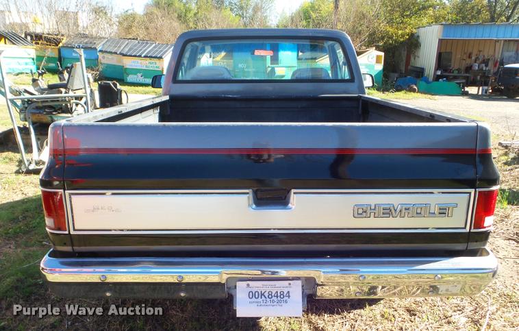 image for item DA5148 1987 Chevrolet R10 pickup truck