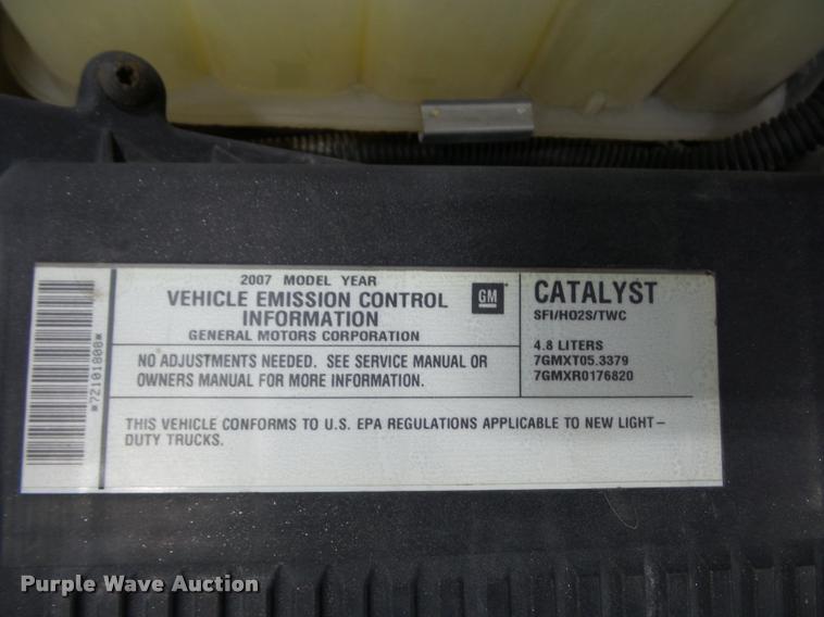 image for item DA5752 2007 Chevrolet Silverado 1500 Ext. Cab pickup truck