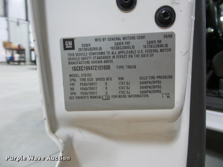 image for item DA5752 2007 Chevrolet Silverado 1500 Ext. Cab pickup truck