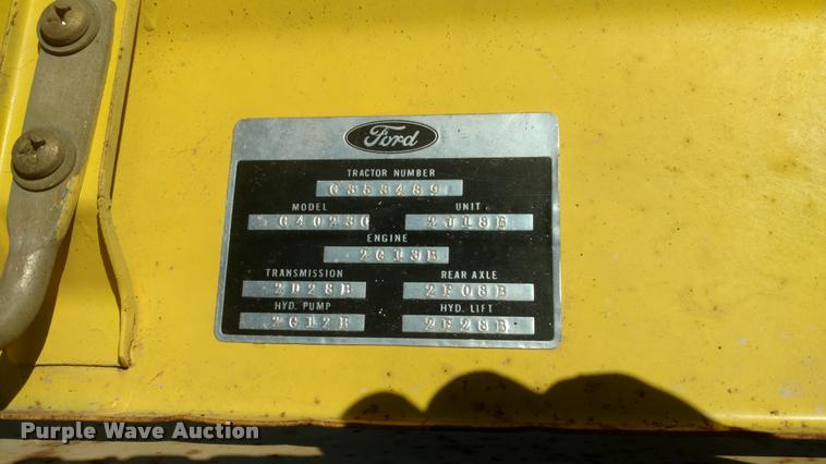 image for item DB0767 Ford 3400 tractor