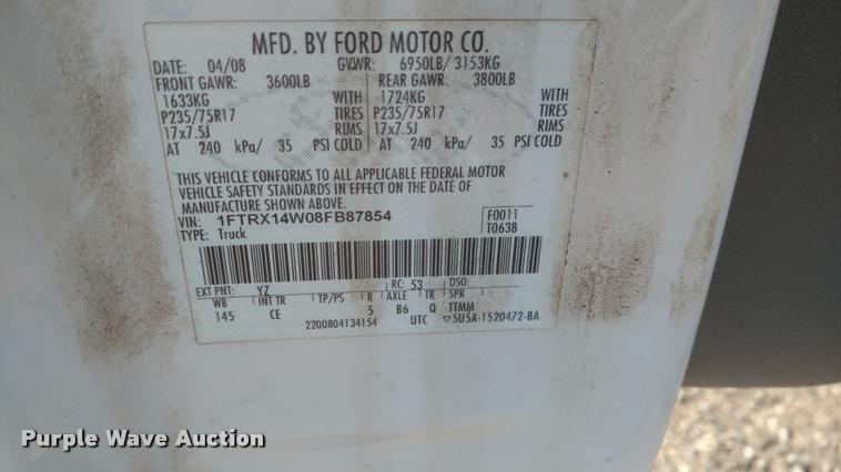 image for item DB0771 2008 Ford F150 SuperCab pickup truck