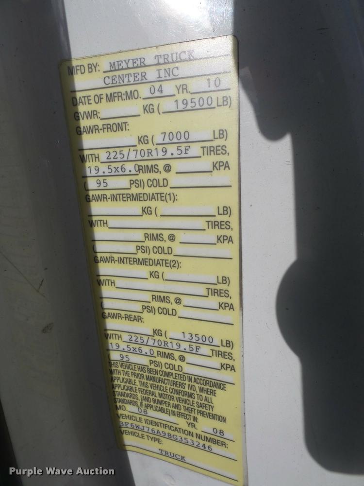 image for item DB2766 2008 Sterling Bullet rollback truck