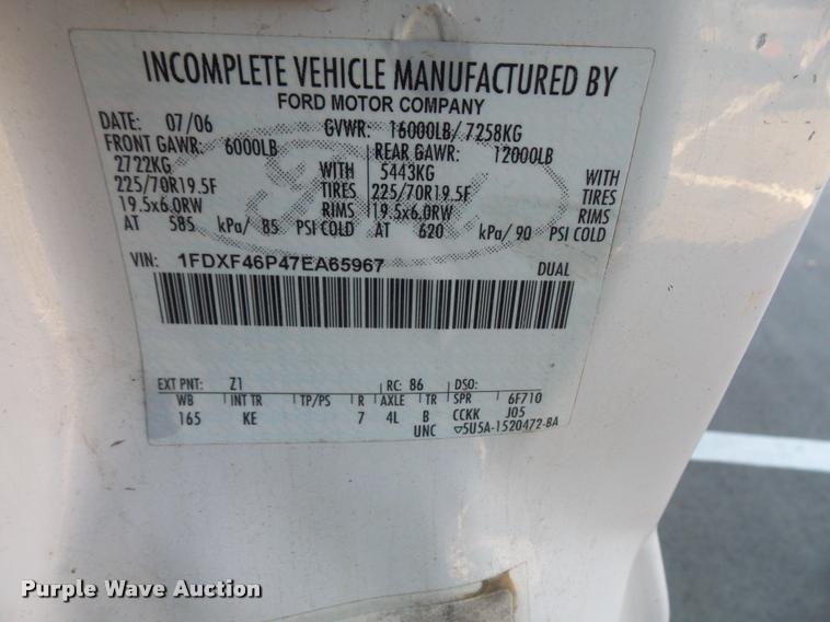 image for item DB2767 2007 Ford F450 Super Duty dump truck